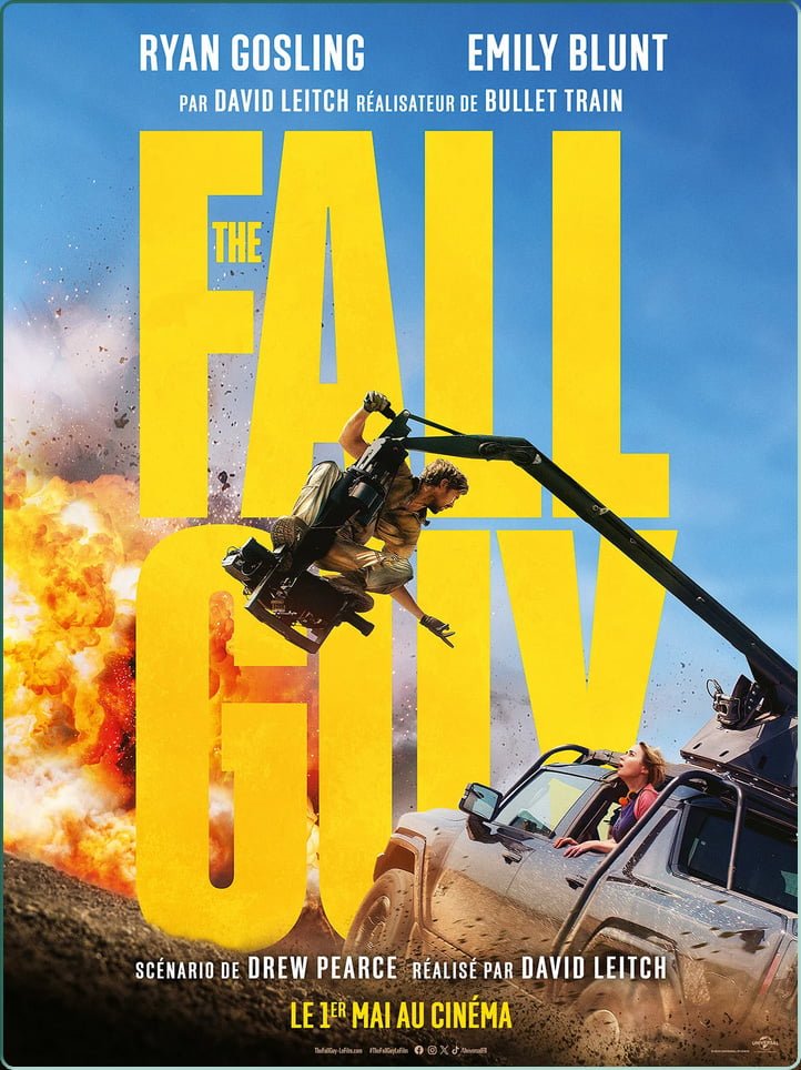 Affiche du film "The Fall Guy" actuellement au cinéma