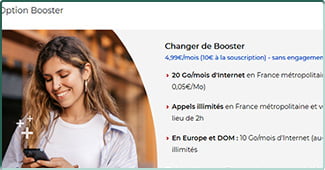 Option Booster 20 Go de Free Mobile