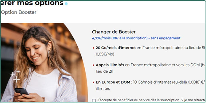 Option Booster 20 Go de Free Mobile