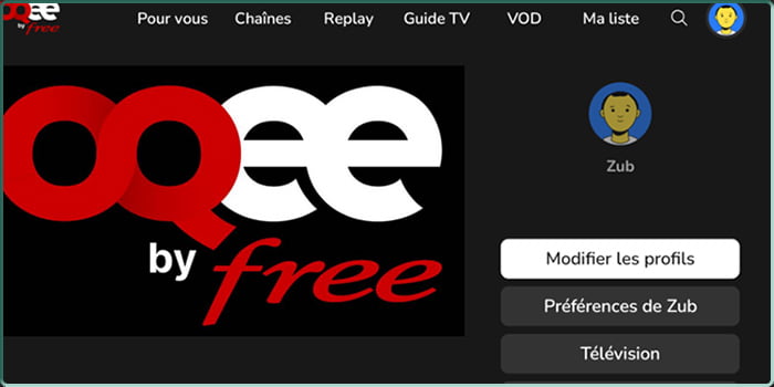 Illustration de l'application Oqee by Free en version 2.6.1