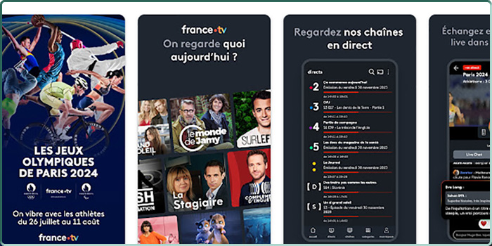L'application France.tv mise à jour pour les Jeux Olympiques de Paris 2024