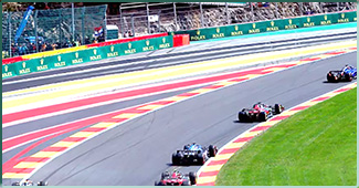 Le Raidillon du Grand Prix de Formule 1 de Belgique