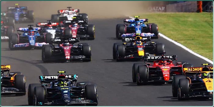 Un départ au Grand Prix de Hongrie de Formule 1