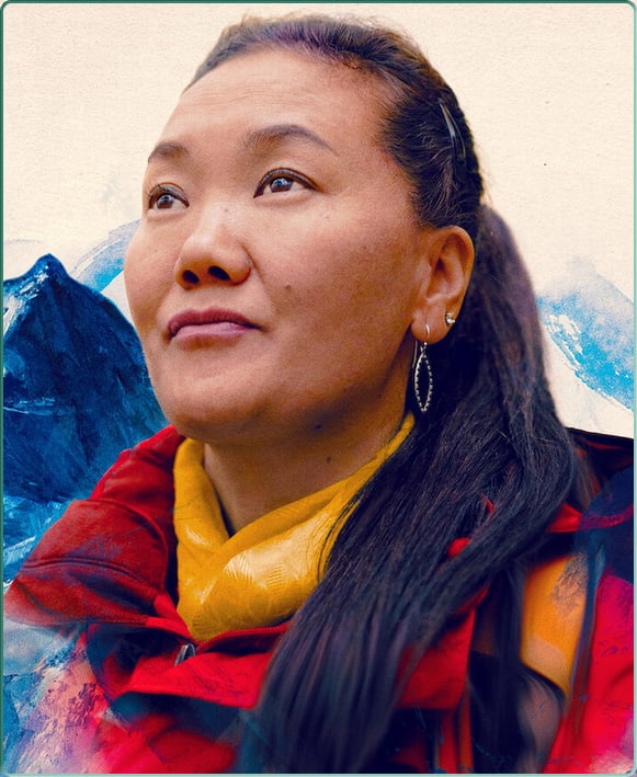 Affiche du documentaire "Lhakpa Sherpa : Des sommets de bravoure" sur Netflix