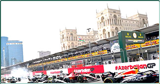 Un départ du Grand Prix de Formule 1 d’Azerbaïdjan