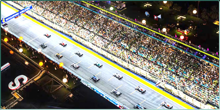 Un départ au Grand Prix de Formule 1 de Singapour