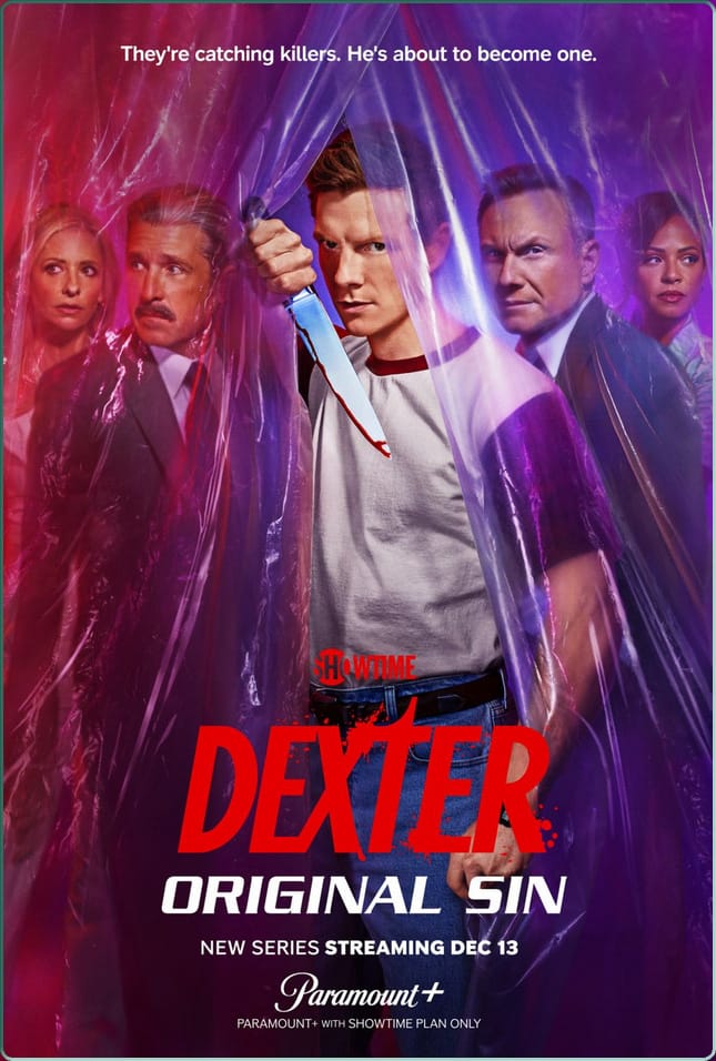 L'affiche de la série « Dexter: Original Sin » avec Patrick Gibson à voir sur Showtime