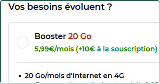 Free Mobile augmente le prix de son option booster 20 Go de 2 euros