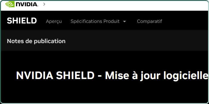 Mise à jour de la Shield TV vers version 9.2