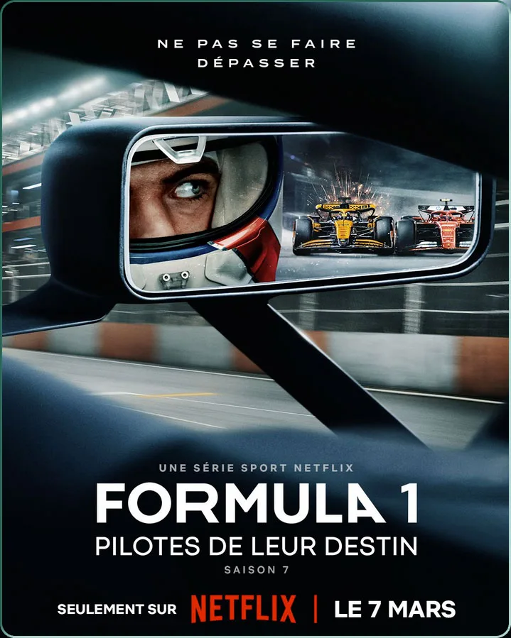 L'affiche de la série « Formula 1 : Pilotes de leur destin » Saison 7 aujourd'hui sur Netflix