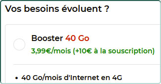 Free Mobile lance son Booster 40 Go à 3,99€