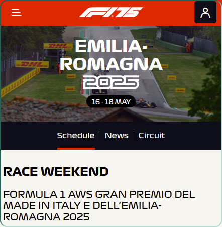 Programme du Grand Prix de Formule 1 d'Émilie-Romagne 2025