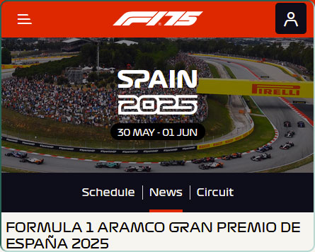 Programme du Grand Prix de Formule 1 d’Espagne 2025