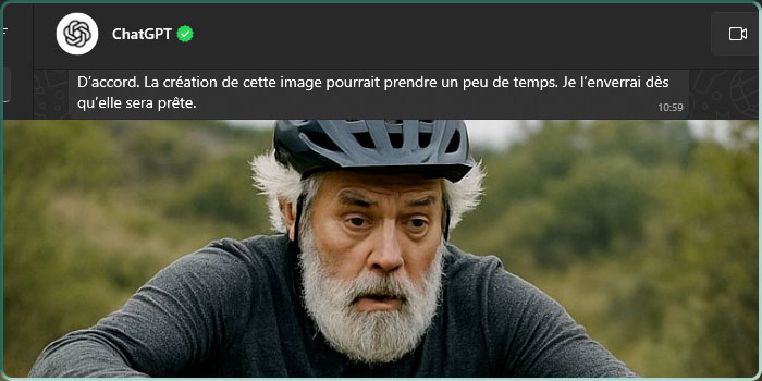 La génération d'image avec ChatGPT sur WhatsApp
