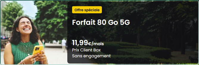 Un forfait 80 Go chez SFR
